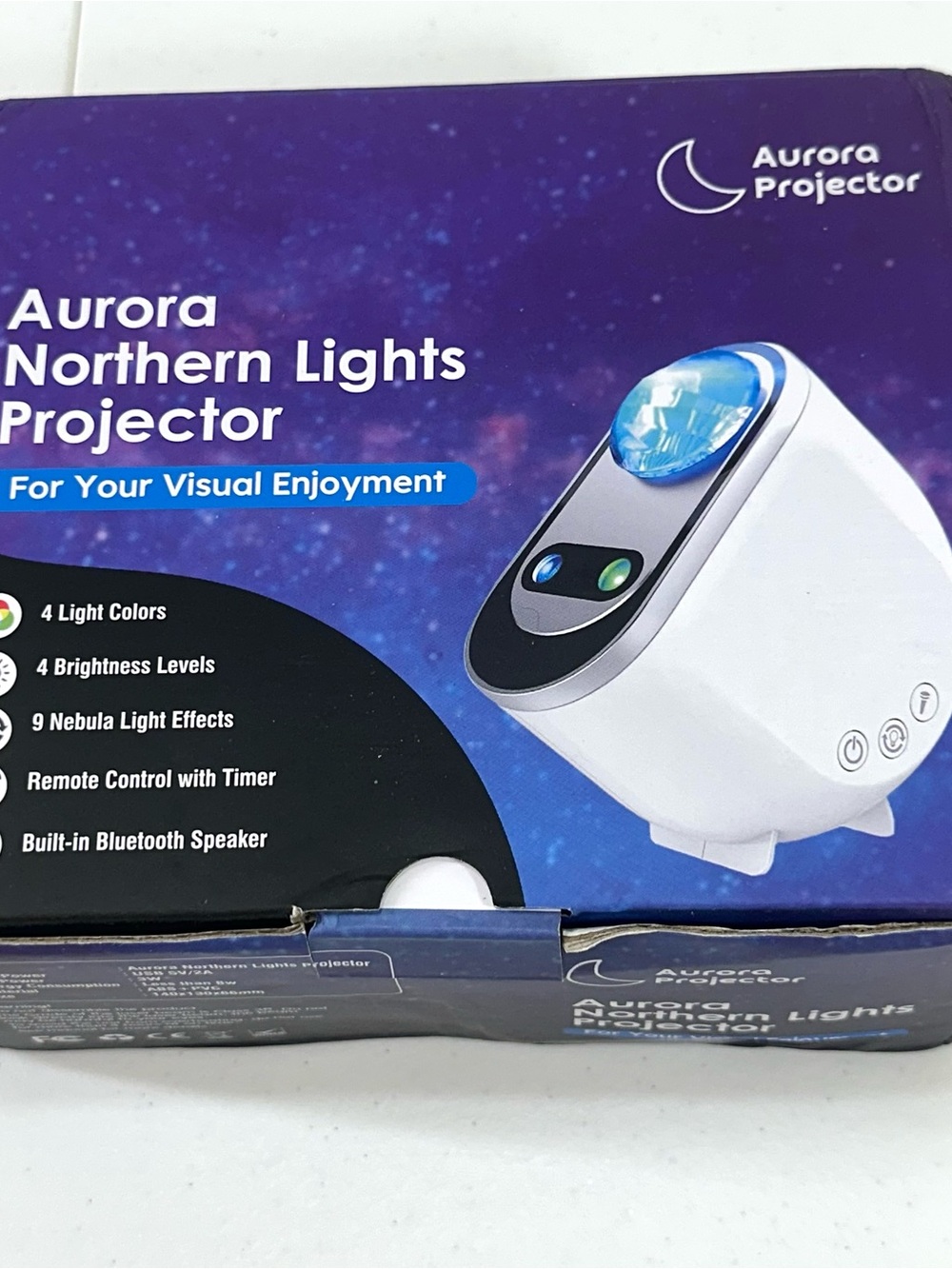 Aurora Northern Lights Projector Black